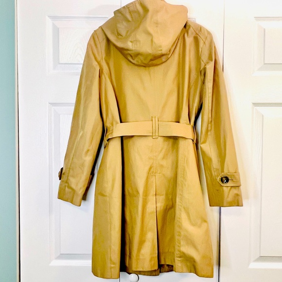 London Fog Hooded Double Breasted Trench Coat - Picture 2 of 4